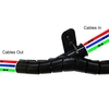 Electriduct Easy Wrap Cable Manager- 1.5" x 10FT- Black WL-EASY-150-10-BK